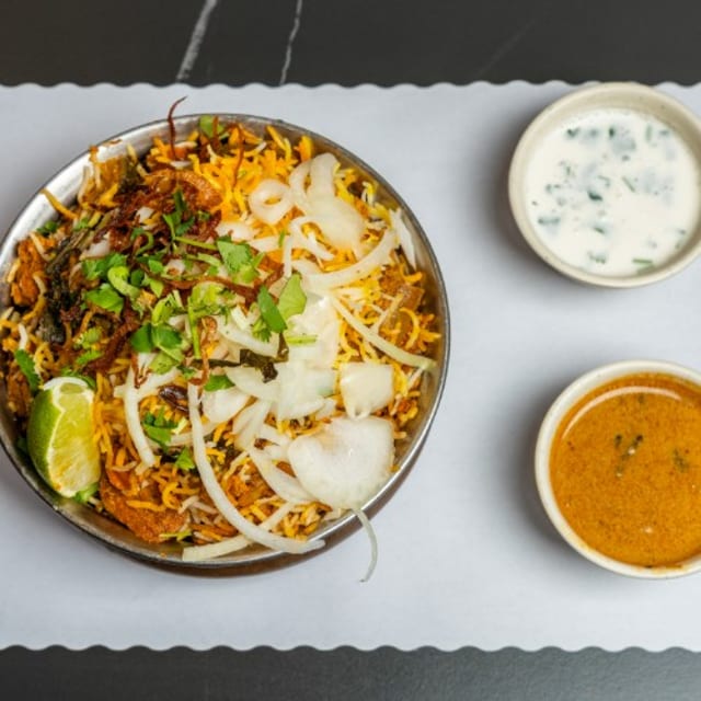 Vegetable Dum Biryani.