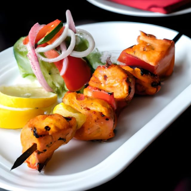 Malai Chicken Tikka Kebab.