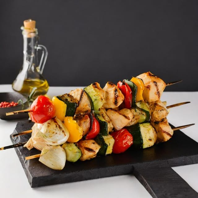 Achari Paneer Tikka Kebab.