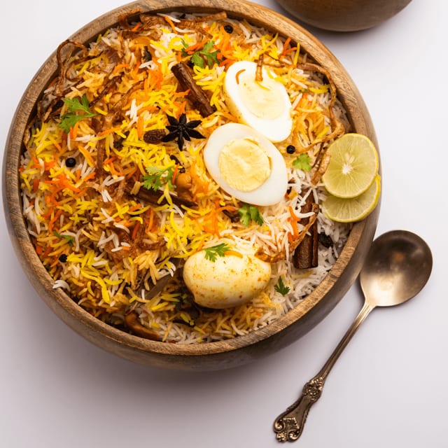 Plain Biryani Rice.