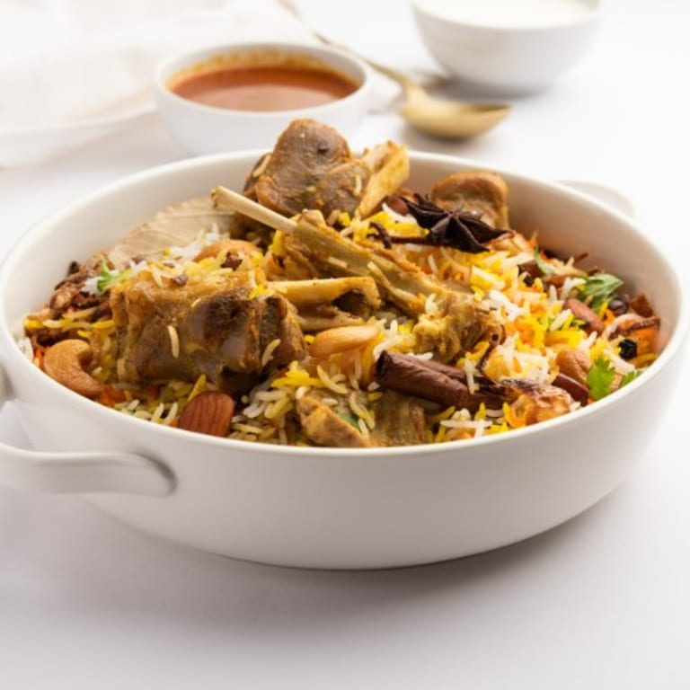 Delicious Goat Biryani Awaits