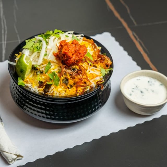 Chicken 65 Biryani.